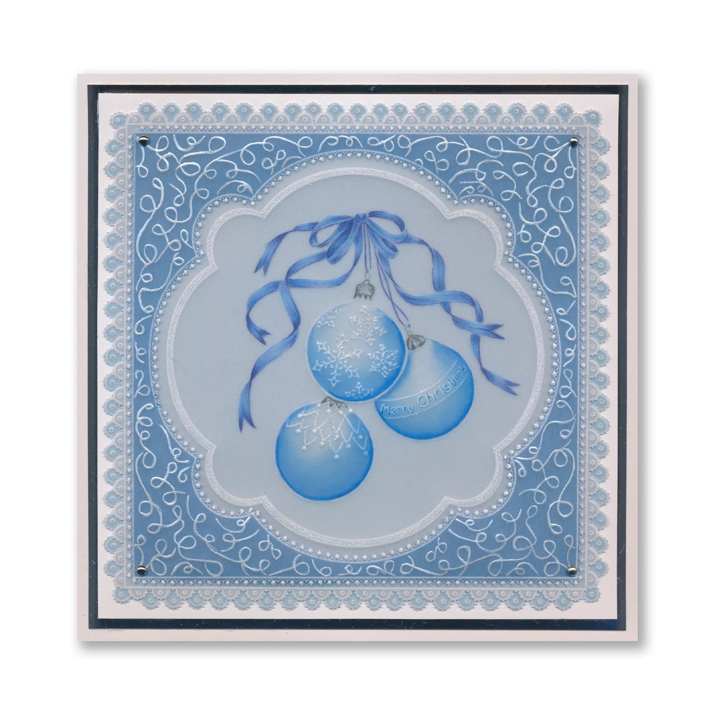 Linda's Christmas Treasures Set 3 A5 Square Groovi Plate Set