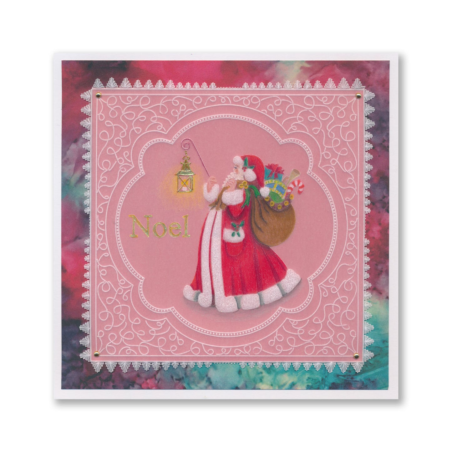 Linda's Father Christmas - Christmas Treasures (Set 3) A5 Square Groovi Plate