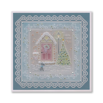 Linda's Christmas Treasures Set 3 A5 Square Groovi Plate Set