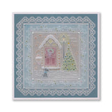 Linda's Home for Christmas - Christmas Treasures A5 Square Groovi Plate