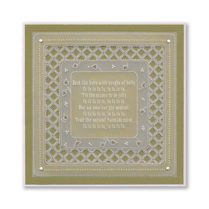 Linda's Deck the Halls Nested Wraps - Christmas Treasures (Set 3) A5 Square Groovi Plate