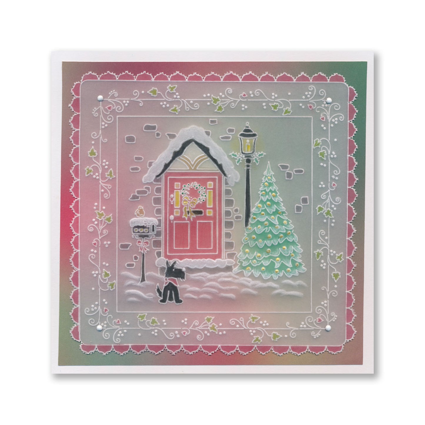 Linda's Home for Christmas - Christmas Treasures (Set 3) A5 Square Groovi Plate