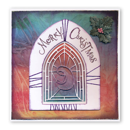 Peace & Love Nested Windows Die Set Clarity Fresh Cut Dies