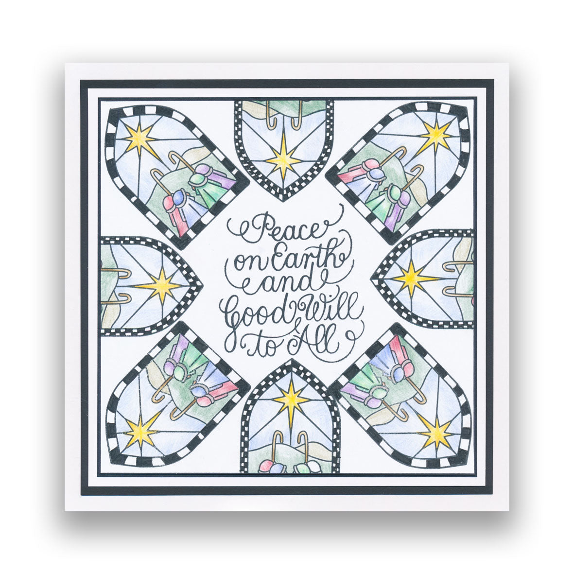 Christmas Windows A5 Stamp Set