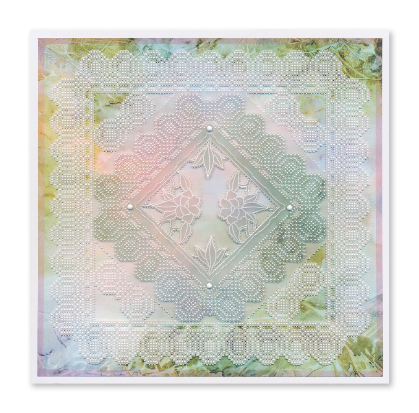 Josie's Circle Lace Duet A5 Square Groovi Grid