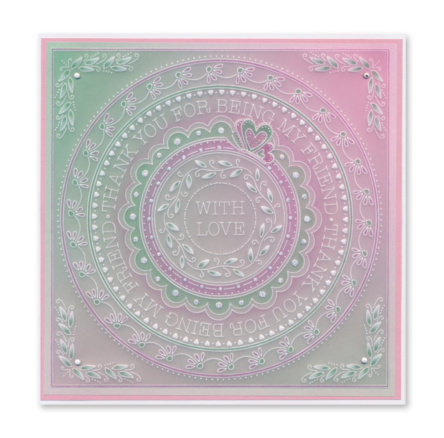 Jazz's Thank You Toppers & Tags A4 Square Groovi Plate