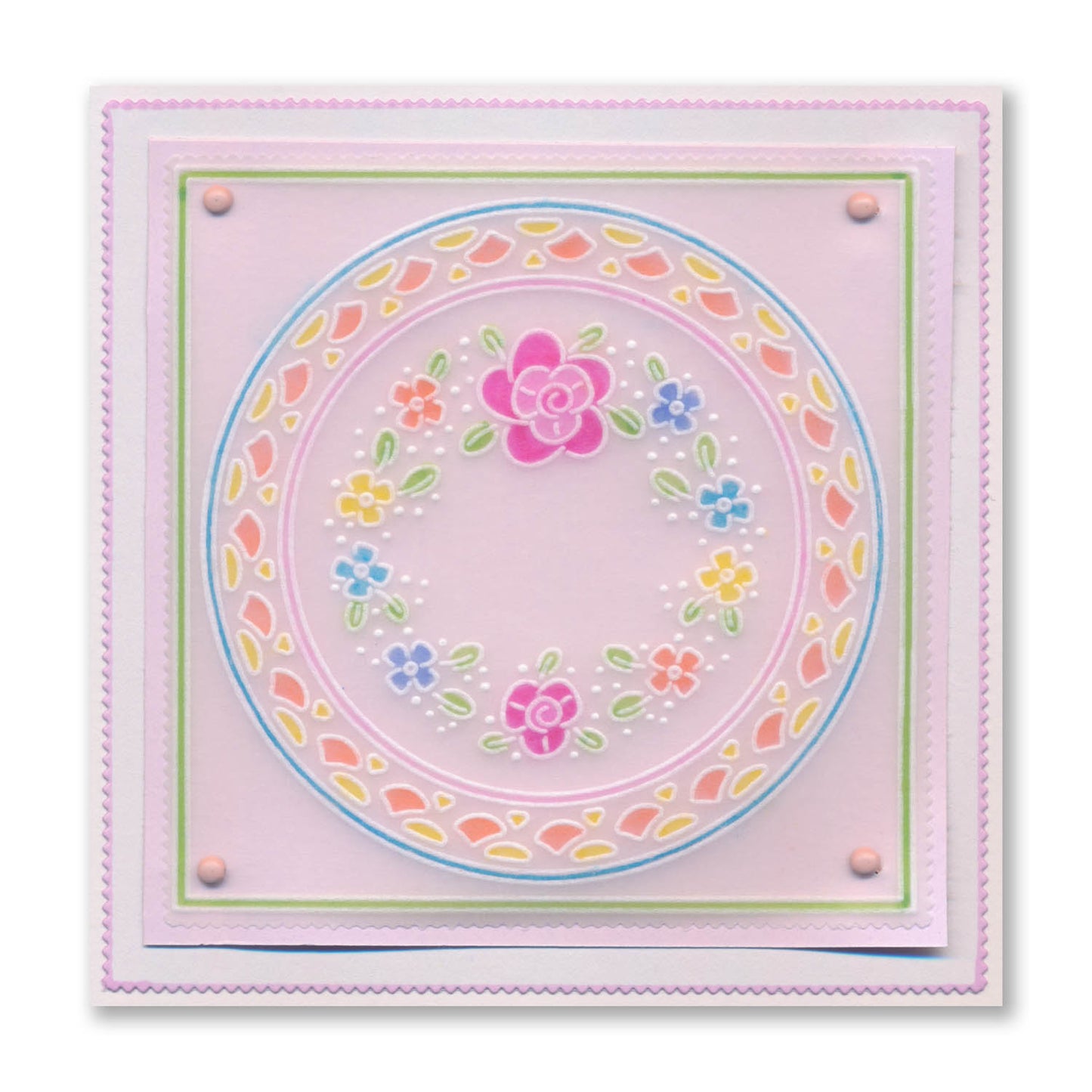 Nested Doodle Frames A4 Square Groovi Plate Collection
