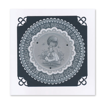 Jazz's Thank You Toppers & Tags A4 Square Groovi Plate