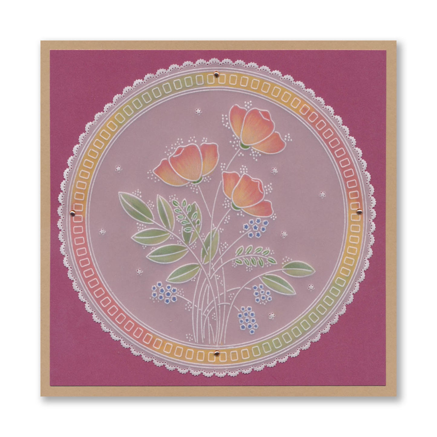 Nested Doodle Frames A4 Square Groovi Plate Collection
