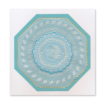 Jazz's Thank You Toppers & Tags A4 Square Groovi Plate