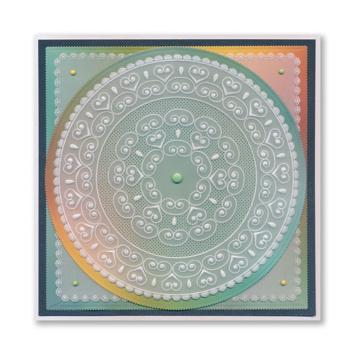 Nested Circle Lace Frames A5 Square Groovi Plate Quartet