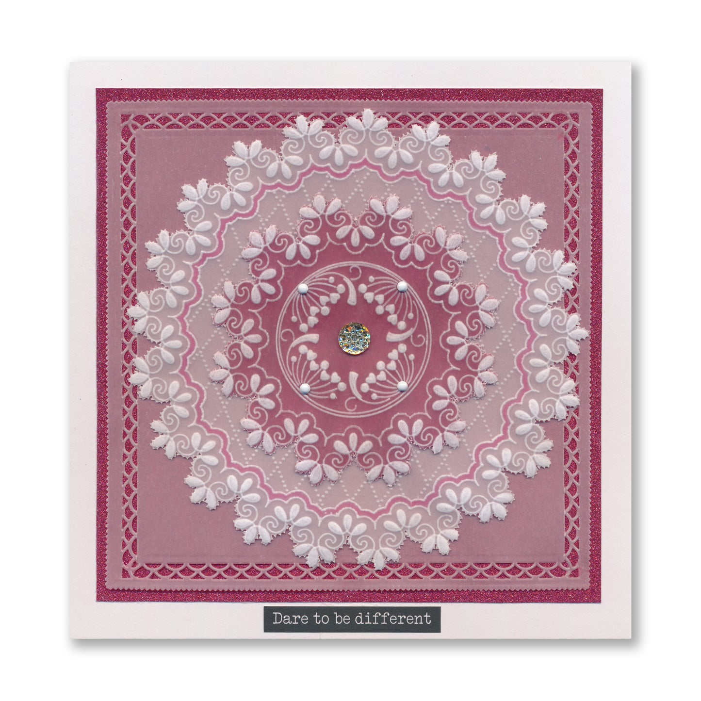 Nested Circle Lace Frames A5 Square Groovi Plate Quartet