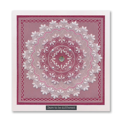 Nested Circle Lace Frames A5 Square Groovi Plate Quartet