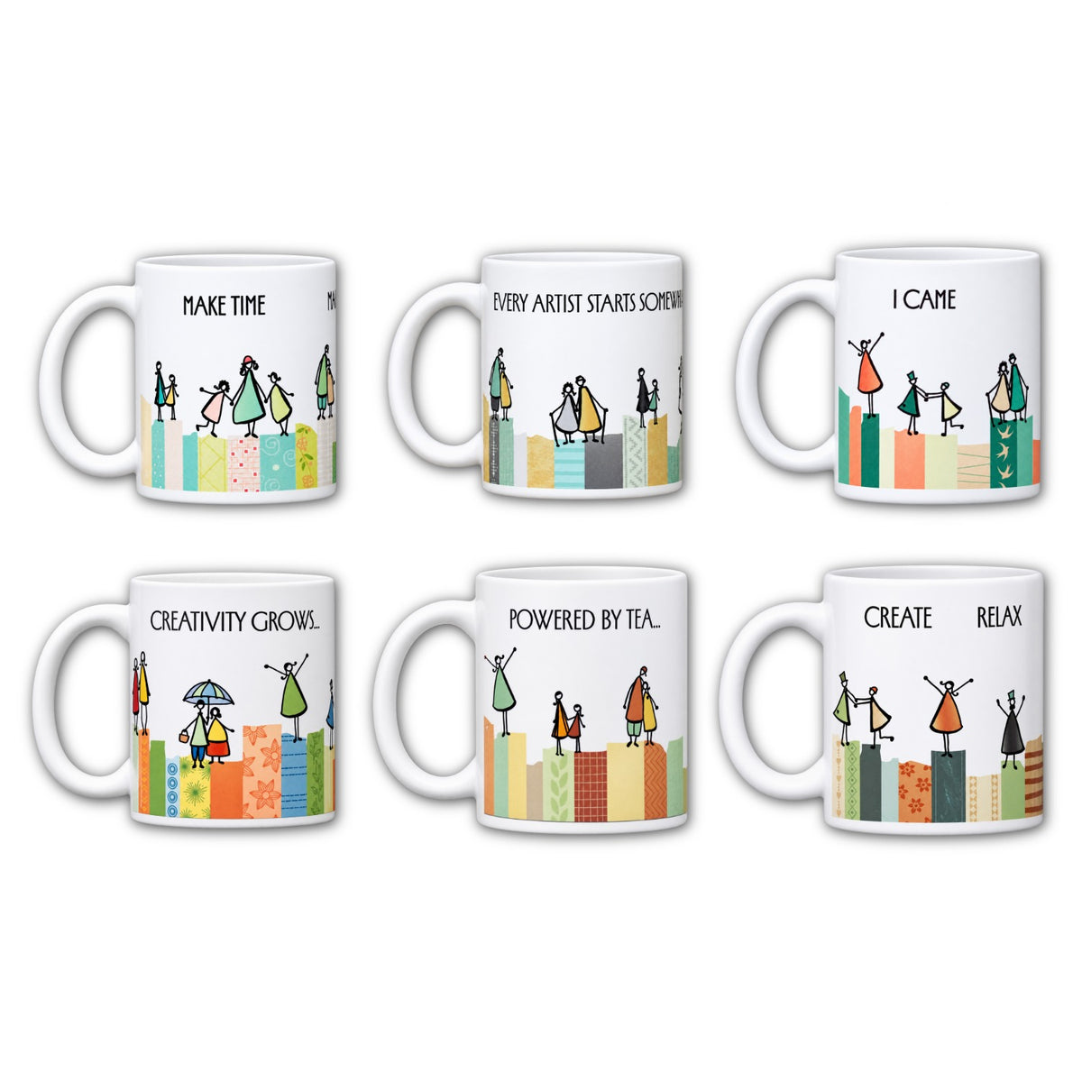 Clarity Character Mugs - Set of 6