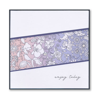 Flower Wall Colouring Card Pack