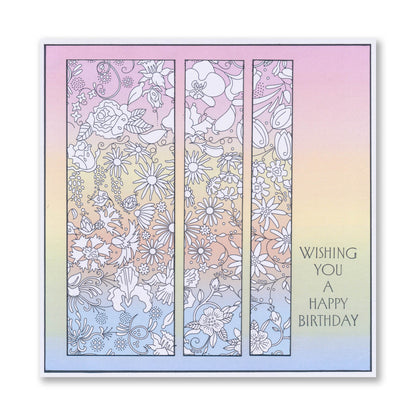 Flower Wall Colouring Card Pack