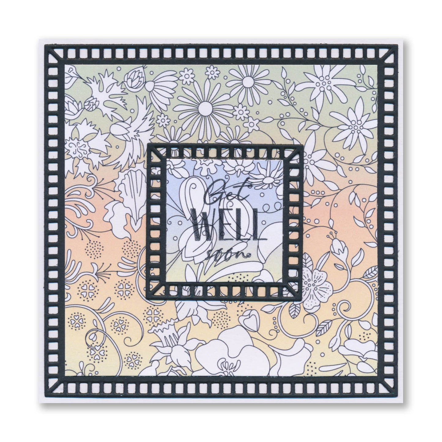 Flower Wall Colouring Card Pack