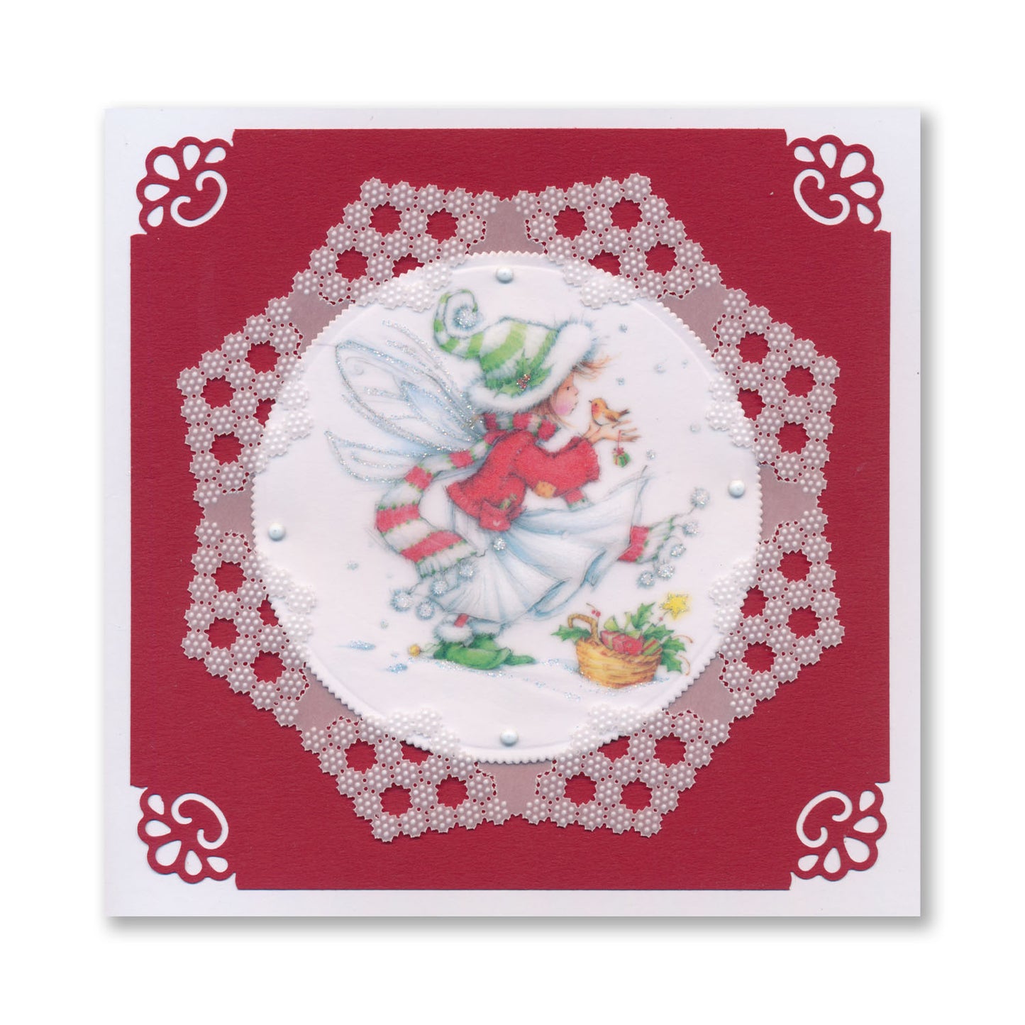 Josie's Courage - Circular (Diagonal) Lace Duet A5 Square Groovi Grid