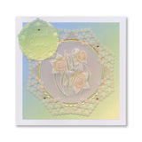 Josie's Courage - Circular (Diagonal) Lace Duet A5 Square Groovi Grid