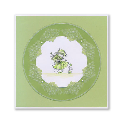 Josie's Courage - Circular (Diagonal) Lace Duet A5 Square Groovi Grid