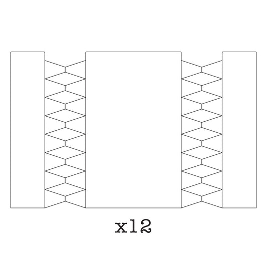 Christmas Cracker Card Blanks (Pack of 12)