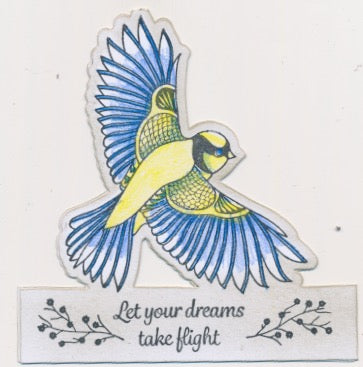 Garden Bird A5 Stamp & Mask Set