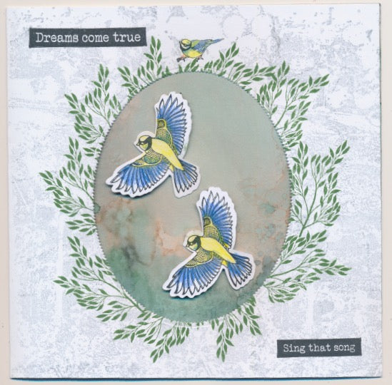 Garden Bird A6 Stamp & Mask Set