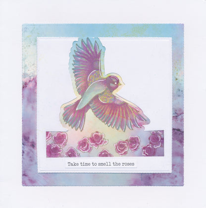 Garden Bird A5 Stamp & Mask Set