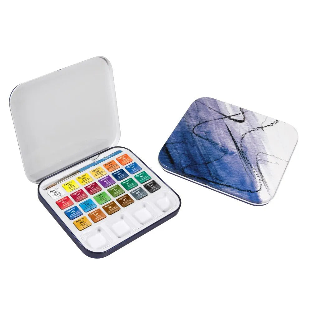 Aquafine Watercolour Travel Tin Set