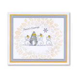 Tina's Christmas Angels, Snowmen & Trees Elements A6 Stamp Trio