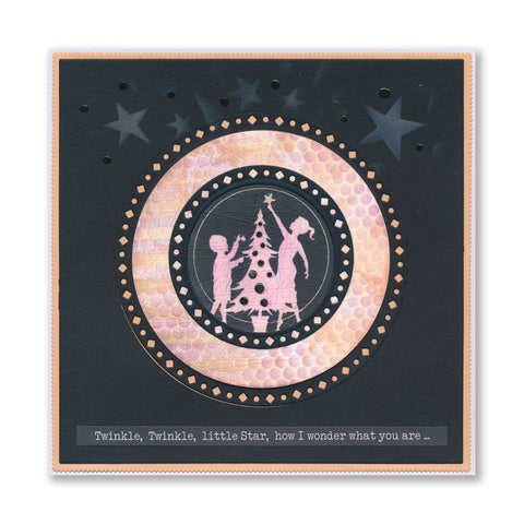 Just Silhouette Framers Sampler A4 Stamp Set with Baby Embedders and Frames