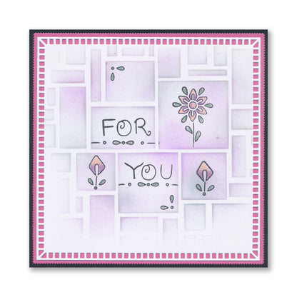 Barbara's Loving Heart A5 Stamp & Mask Set