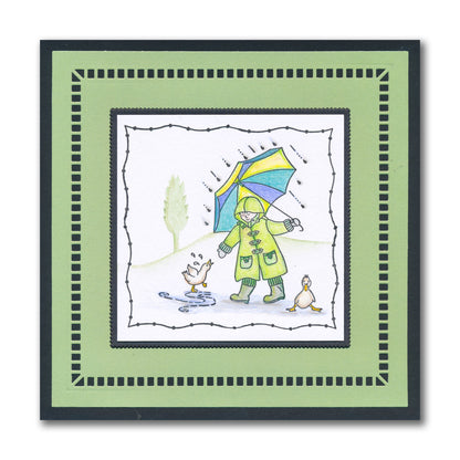 Linda's Bijou Children Through the Seasons - Spring A5 Stamp Set