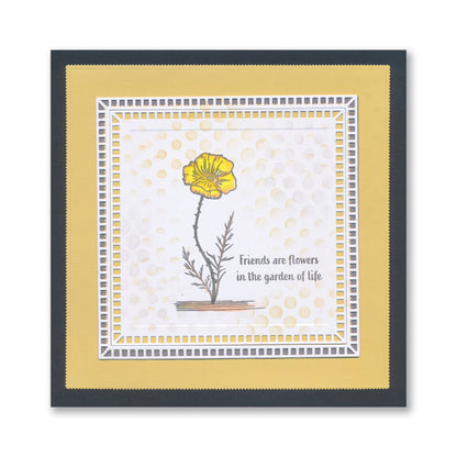 Linocut Floral - Poppies A5 Stamp Set