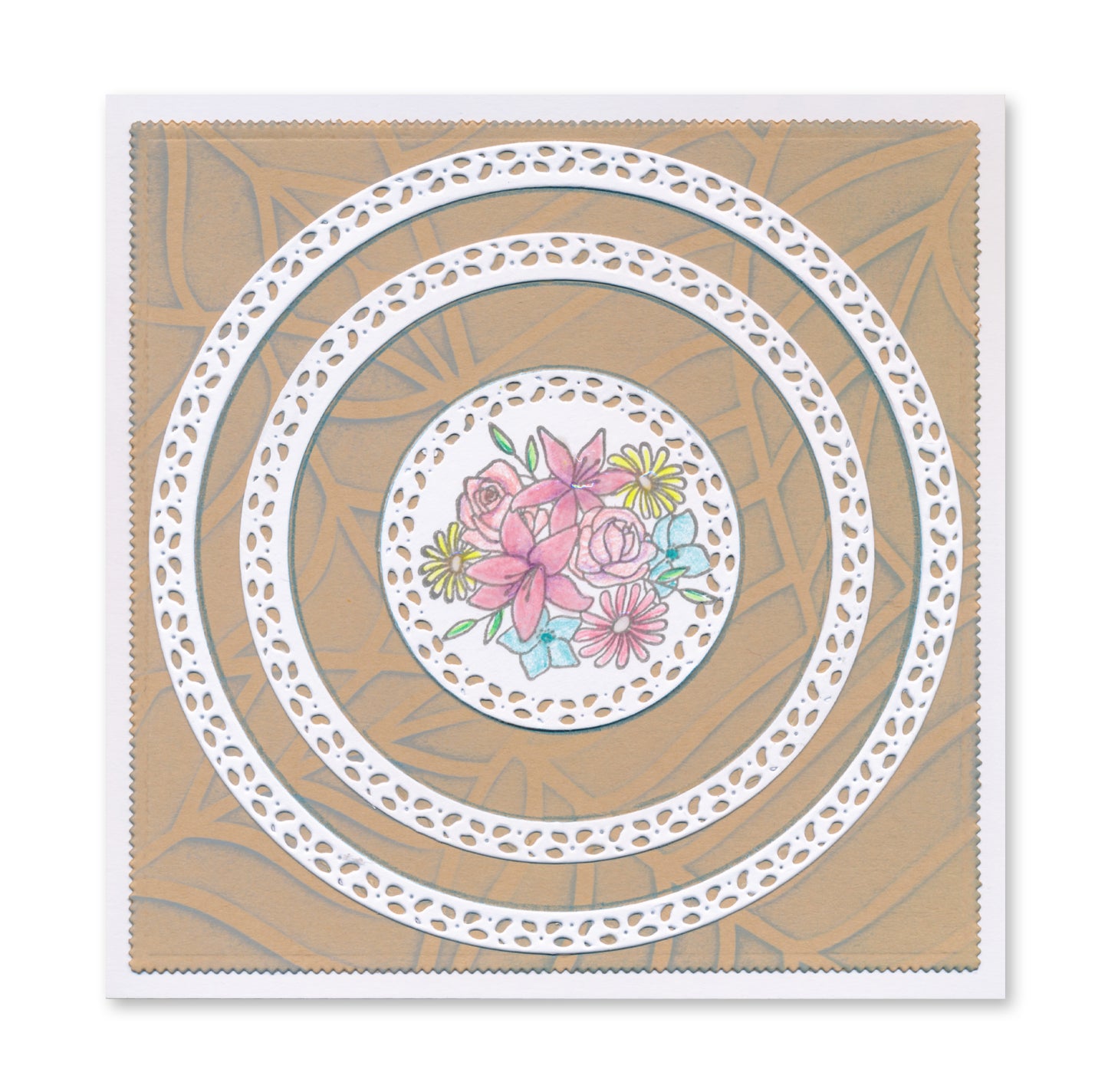 Nested Circle Foliage Doodle Frame-its Frames & Panels Die Set