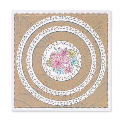 Nested Circle Foliage Doodle Frame-its Frames & Panels Die Set