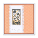 Barbara's Bijou Linocut - Daisy - Two Way Overlay A6 Stamp Set