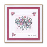 Jazz's From Me to You - Floral Panels A5 Square Stamp Set