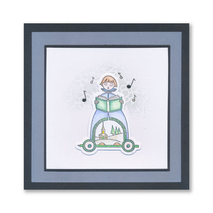 Barbara's SHAC Choir Boy Wooden Toy A5 Slim Stamp Set