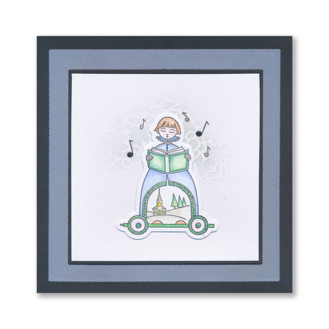 Barbara's SHAC Choir Boy Wooden Toy A5 Slim Stamp Set