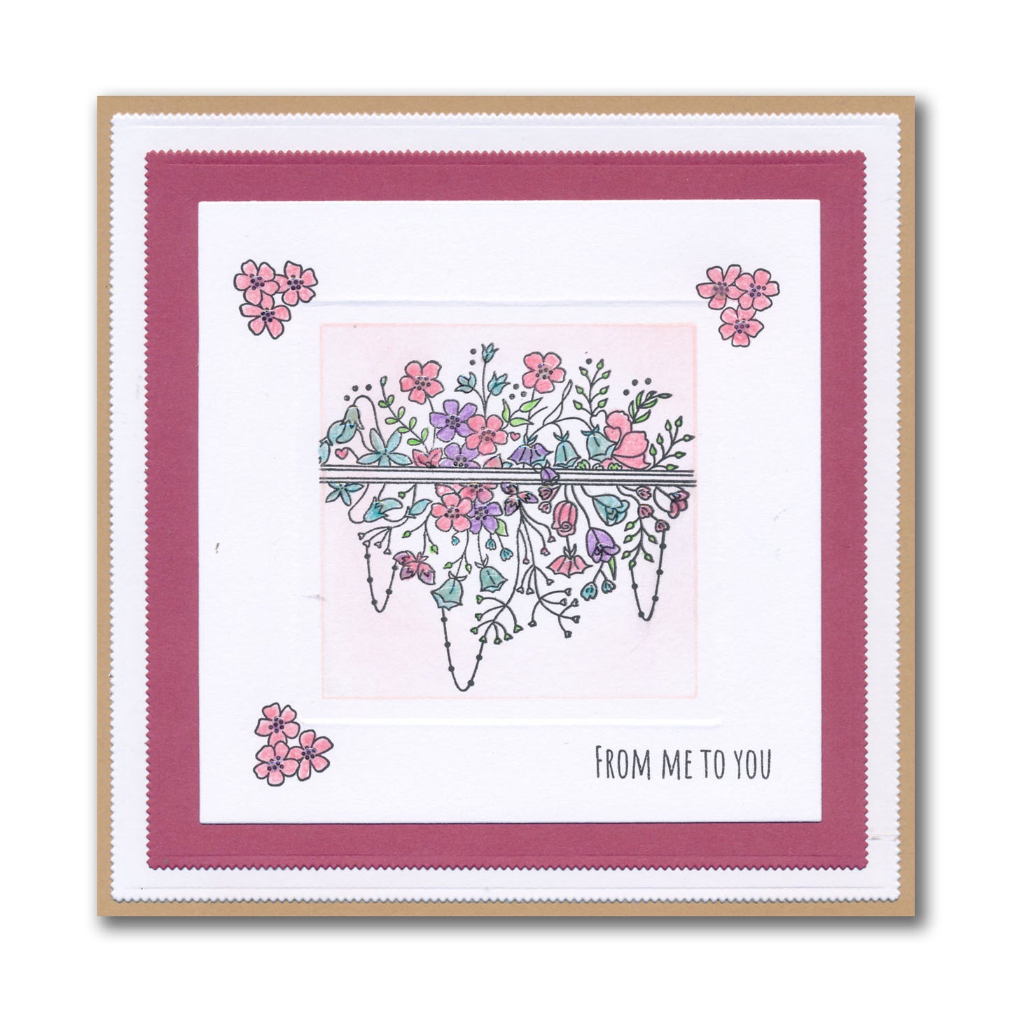 Jazz's Floral Panels & Petite Sentiments A5 Square & A7 Stamp Collection