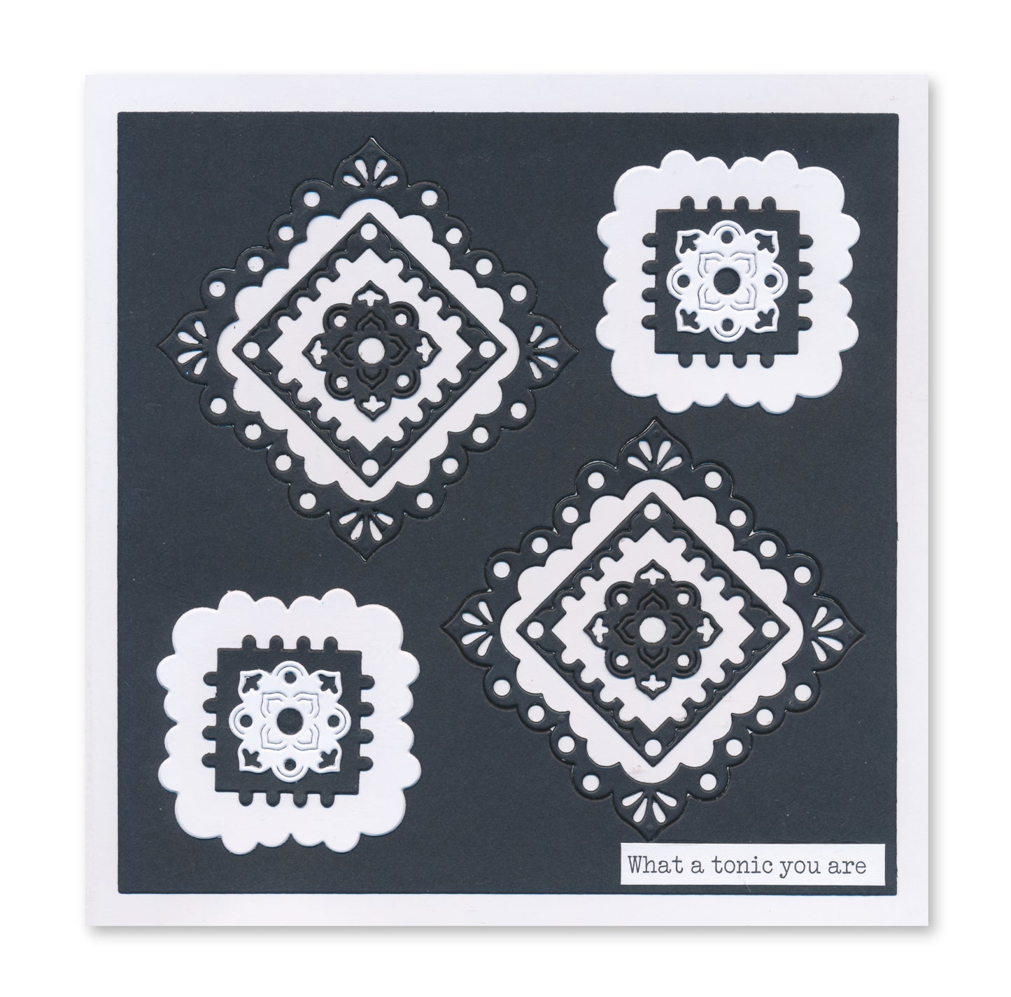 Mini Mandala Squares Clarity Fresh Cut Die Collection