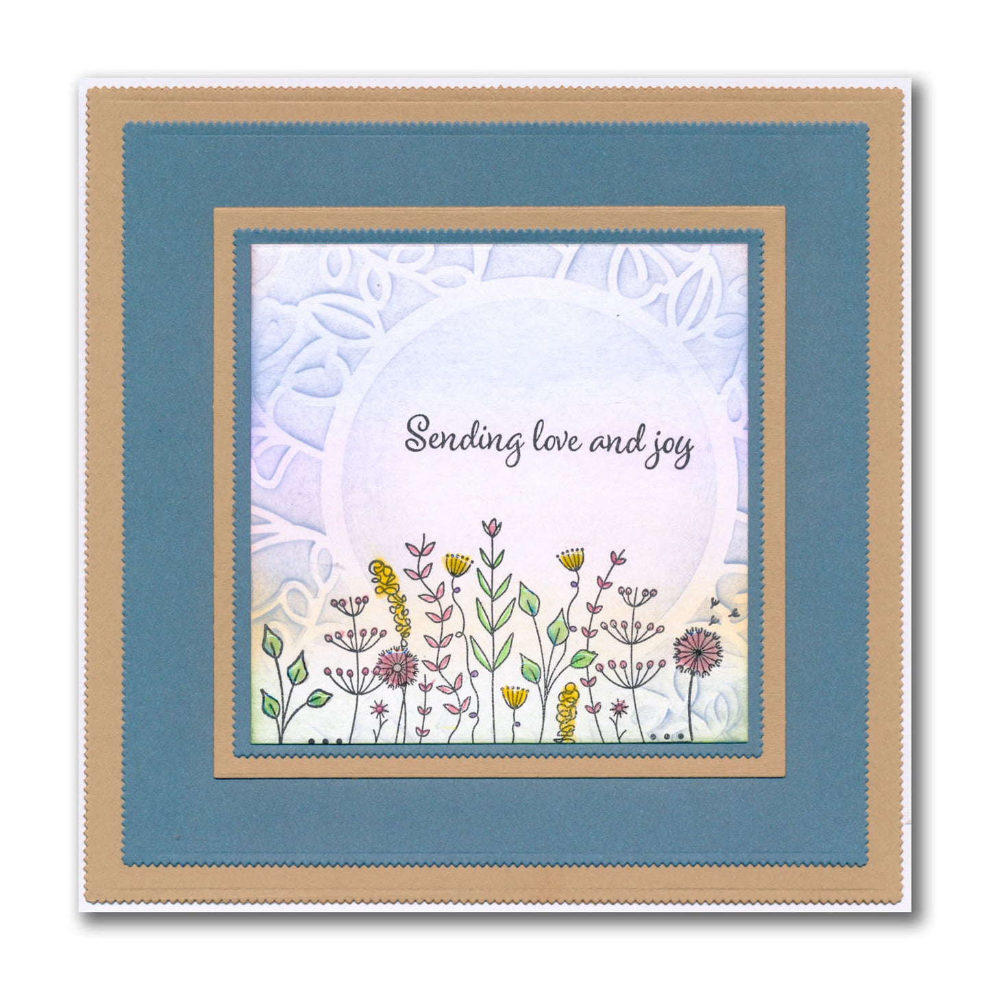Jazz's Floral Panels & Petite Sentiments A5 Square & A7 Stamp Collection