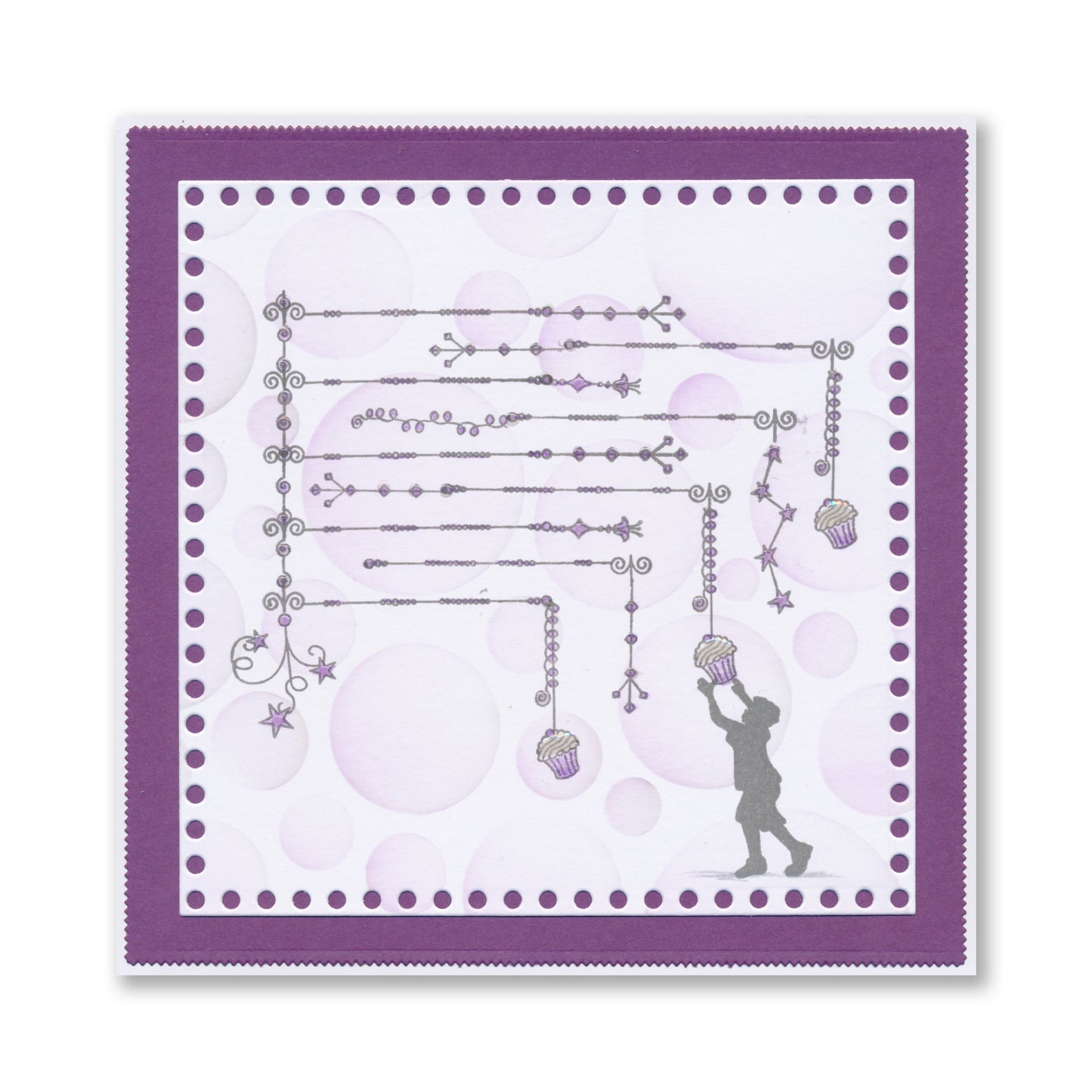 Linda's Bijou Birthday Dangles A6 Stamp Set