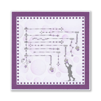 Linda's Bijou Birthday Dangles A6 Stamp Set