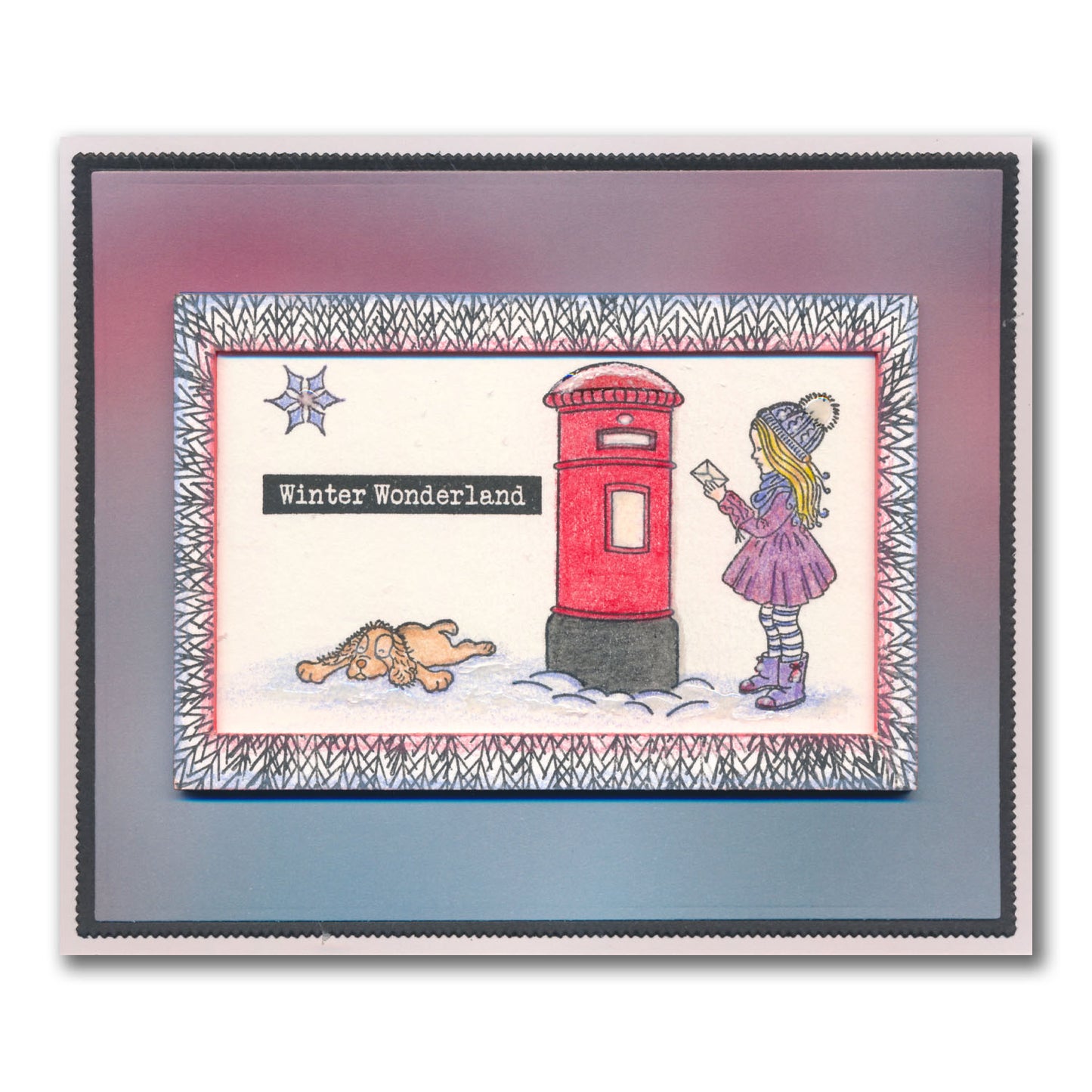 Linda's Bijou Children Through the Seasons - Winter A5 Stamp Set