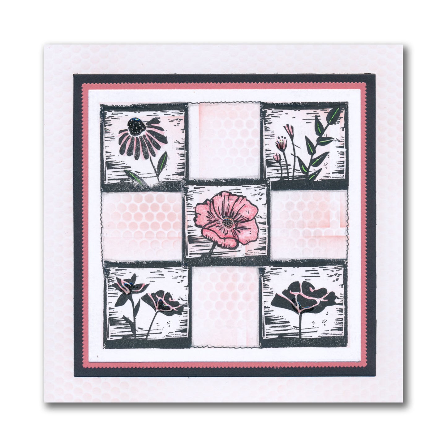 Linocut Mini Sampler A4 Stamp Set