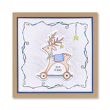 Barbara's SHAC Reindeer Wooden Toy A5 Slim Stamp Set