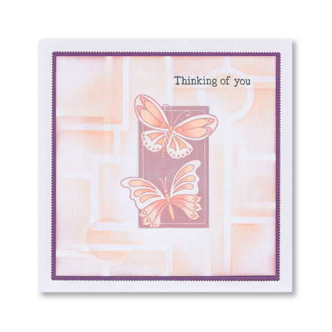 Just Butterflies & Bees Silhouette Framers A5 Stamp Set