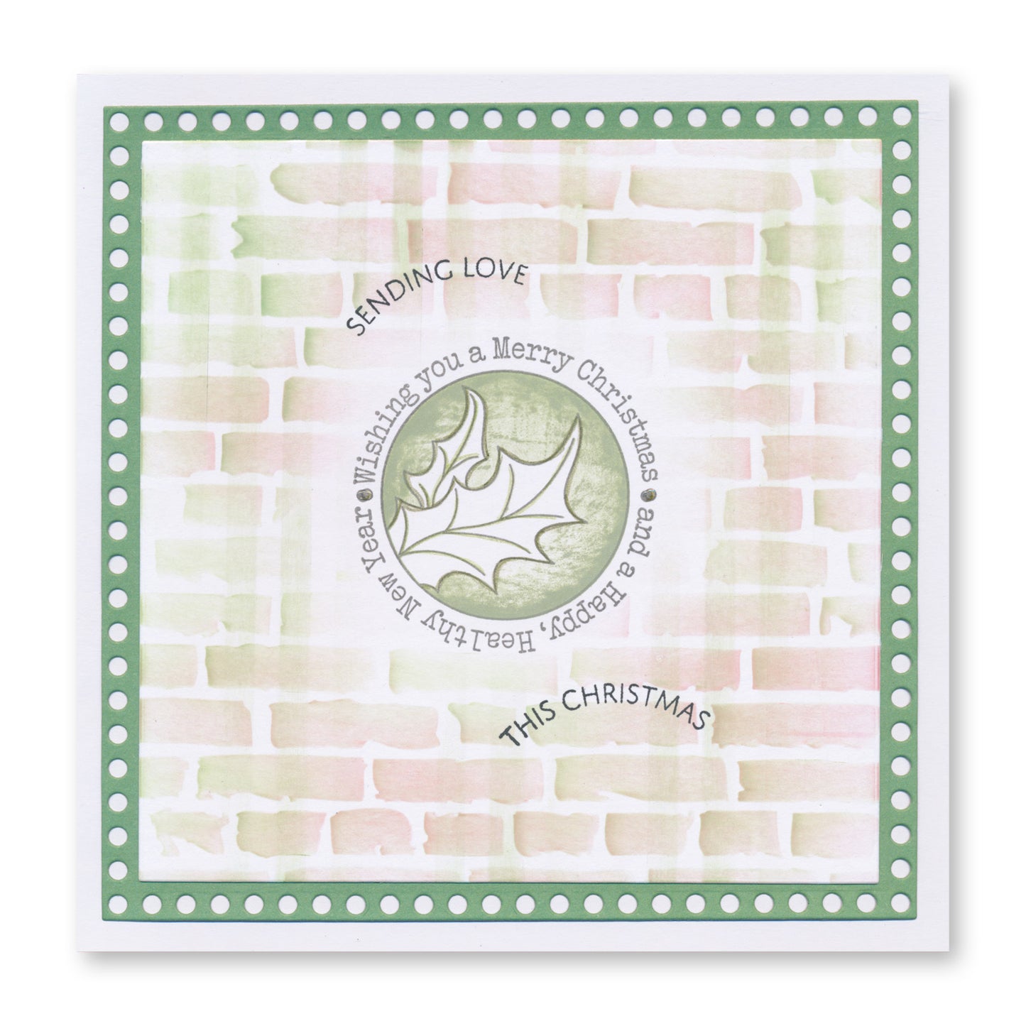 Linda's Christmas Floral Rounds A5 Stamp & Mask Duo with Framework Circles 7" x 7" Stencil